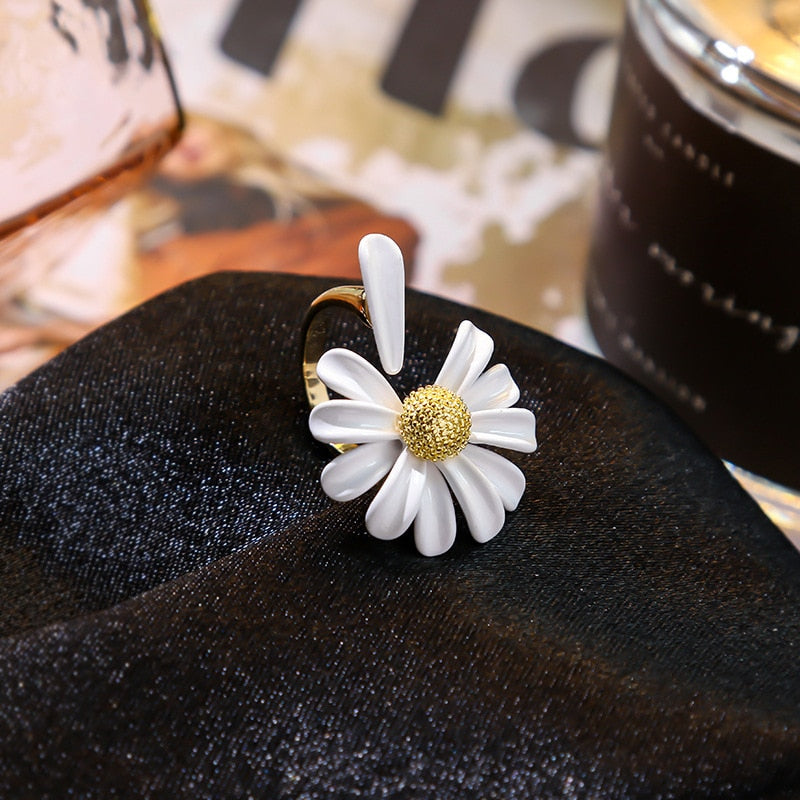 Vintage Daisy Flower Rings For Women