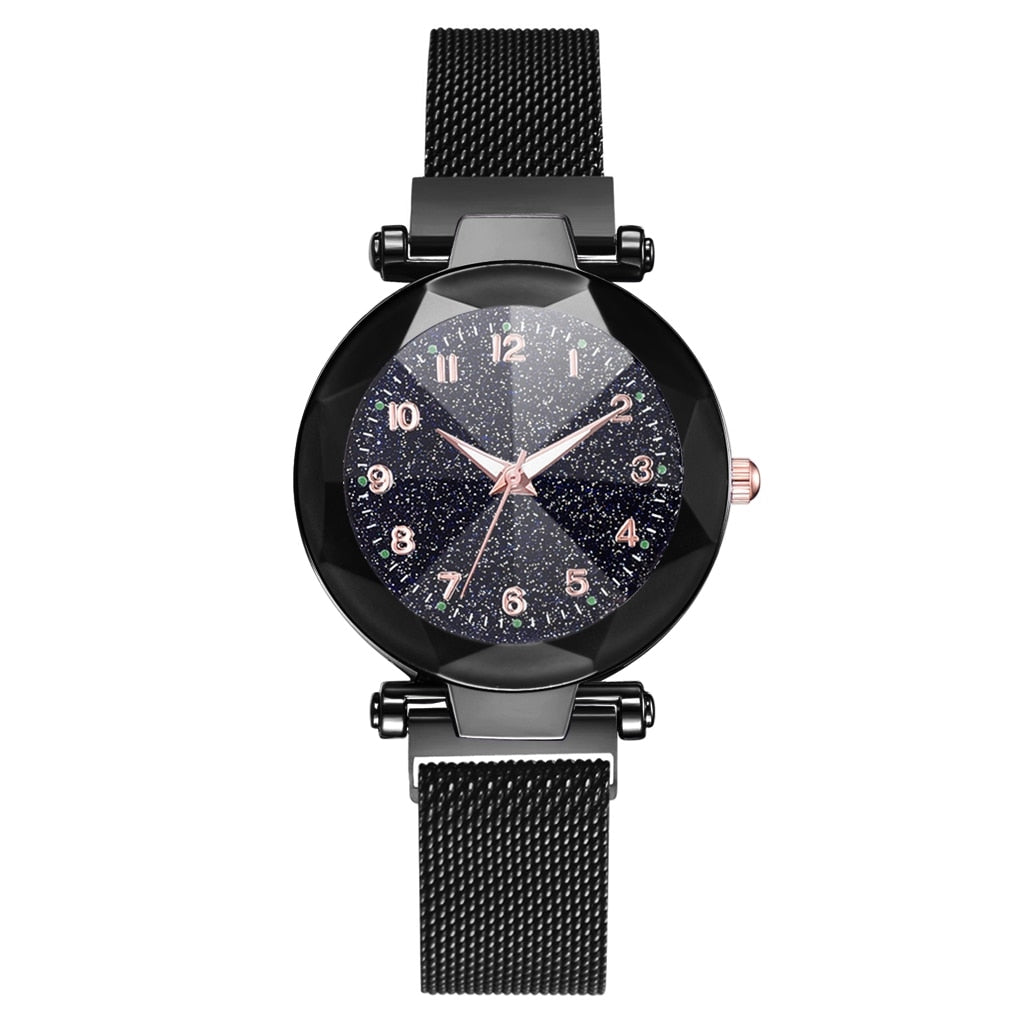 Ladies Magnetic Starry Sky Clock Luxury Women Watches Fashion Diamond Female Quartz Wristwatches Relogio Feminino Zegarek Damski