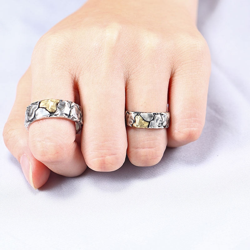 Rinhoo jewelry - Creative Geometric Punk Opening Rings for Women Girls